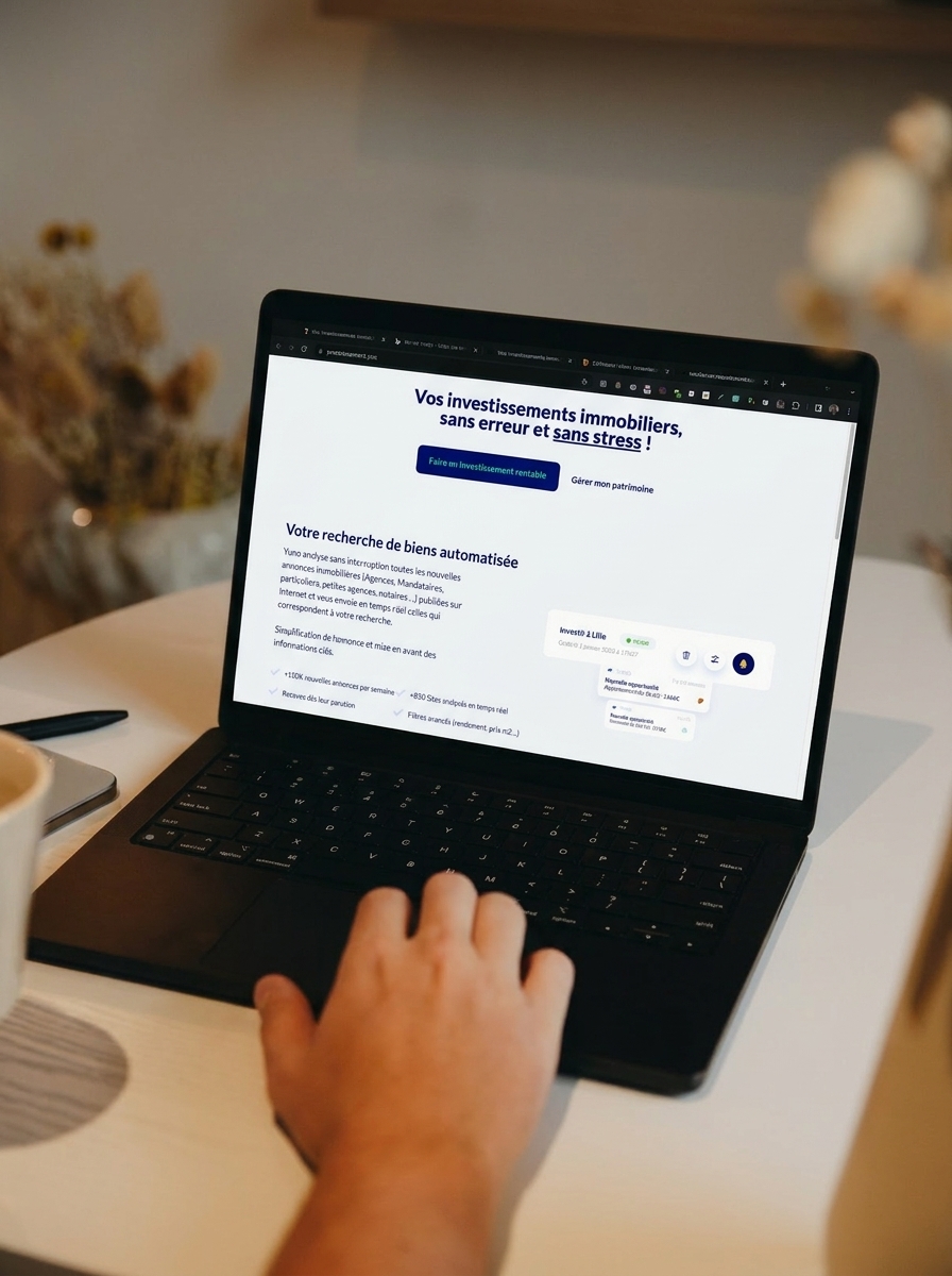 Mockup laptop — Vue complète sur ordinateur